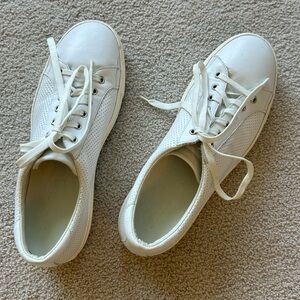 Perforated leather sneakers, made in Italy